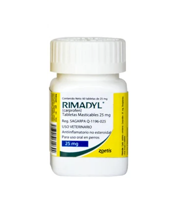 Rimadyl 25 mg - 60 tabletas masticables ( Caprofeno )